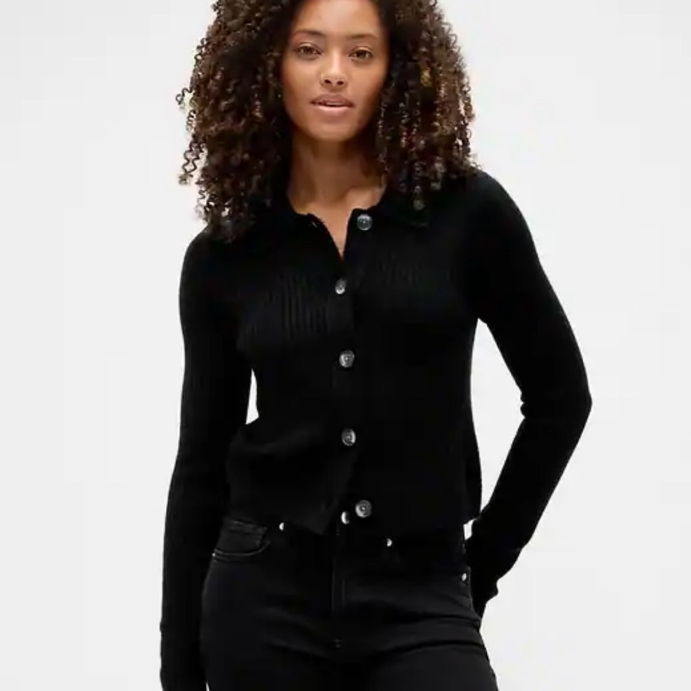 GAP New: Fitted Cropped Collared
Cardigan